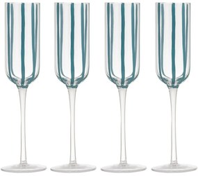 Poháre v súprave 4 ks na sekt 180 ml Stripe – Ladelle