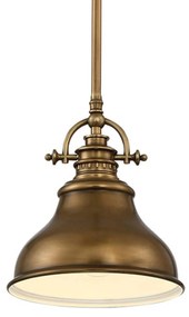 Závesná lampa Emery 1-pl. mosadz Ø 20,3 cm