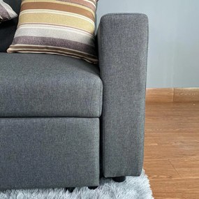 Rozkladacia rohová súprava KIMBERLAND s úložným priestorom