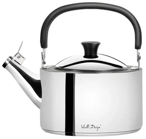 Lesklá antikoro varná konvica s piestom Vialli Design Diamante, 1,5 l