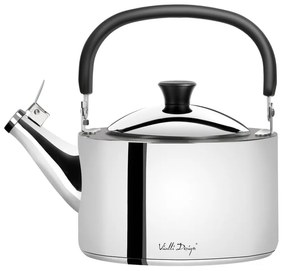 Lesklá antikoro varná konvica s piestom Vialli Design Diamante, 1,5 l