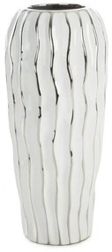 Váza SAVANA 3 biela / strieborná