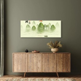 Obraz - Údolie zelených hôr (120x50 cm)