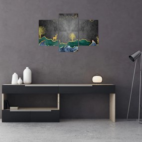 Obraz - Horská scenéria (90x60 cm)