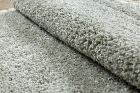 Dywany Łuszczów, Kusový koberec Berber 9000 green kruh, 160x160 (priemer) kruh, zelená, obývacia izba