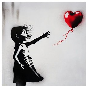 Obraz srdce vo vetre street art