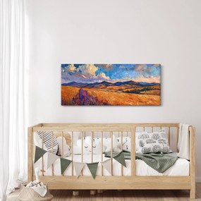 Obraz - Olejomaľba krajiny (120x50 cm)