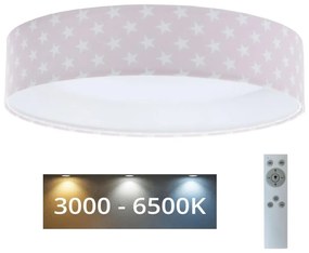 BPS Koncept LED Stmievateľné svietidlo GALAXY KIDS LED/24W/230V hviezdičky ružová/biela + DO BS0557