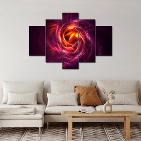 Obraz svietiacej modernej abstrakcie (150x105 cm)