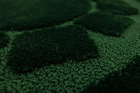 Kúpeľňový koberček Ocean fľaškovo zelený kruh