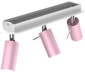 Bodové svietidlo PRESTON 3xGU10/MR11/40W/230V ružová