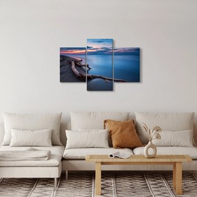 Obraz pláže pri západe slnka (90x60 cm)