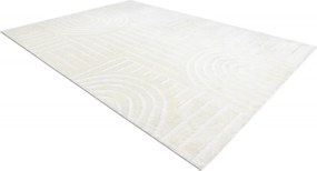 Dywany Łuszczów, Kusový koberec Mode 8586 geometric cream, 160x220, biela, chodba / predsieň