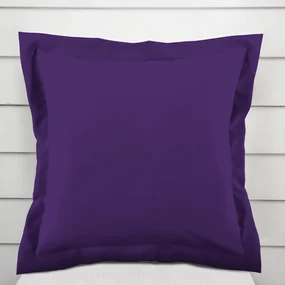 Biante Dekoračná obliečka na vankúš s lemom Rongo RG-082 Tmavo fialová 40 x 40 cm