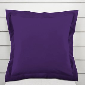 Biante Dekoračná obliečka na vankúš s lemom Rongo RG-082 Tmavo fialová 35 x 45 cm