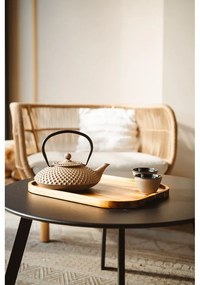 Béžové šálky v súprave 2 ks z liatiny 100 ml Xilin – Bredemeijer