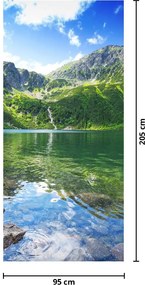 Fototapeta na dvere - Jazero v Tatrách (95x205cm)