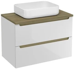 Kúpeľňová skrinka pod umývadlo Naturel Stilla 80x60x45 cm biela STILLAD08057DBK, 1 ks