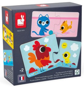 Puzzle - zvieracie rodinky z farmy