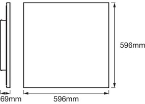 Ledvance - LED RGB+TW Stmievateľné stropné svietidlo SMART+ FRAMELESS LED/40W/230V