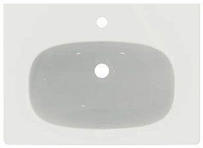 Ideal Standard Tesi - Nábytkové umývadlo 625x450 mm, s prepadom, biela T351001