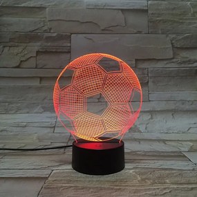 3Dmix 3DL-BTB041 – 3D LED nočná lampa - Futbalová lopta (Bluetooth reproduktor - farba biela)