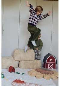 Detský sedací vak v horčicovej farbe Haystack – Lorena Canals