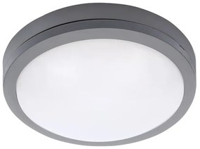 Solight WO781-G Exteriérové stropné svietidlo SIENA LED 20W, 4000K, 1500lm, 23cm, IP54, sivá