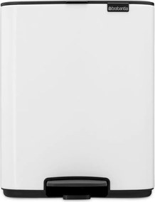 Biely pedálový oceľový odpadkový kôš 12 l Bo – Brabantia