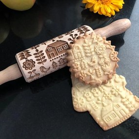 Goody Woody Embosovaný valček na cesto Scandinavian Cottage – malý
