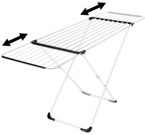 Sušák na prádlo Aria černobílý