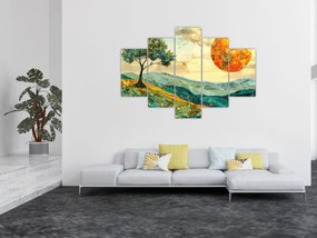 Obraz - Ilustrácia krajiny (150x105 cm)