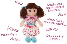 Teddies Bábika Ema plyš 40 cm so zvukom