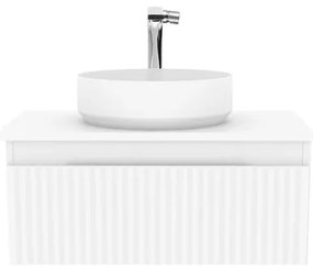 Kúpeľňová skrinka s umývadlom a batériou SAT Evolution 98x30x44,8 cm biela matná SATEVO100WMDBUB, 1 ks