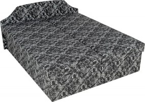 Manželská posteľ Míša Senior, čierno-biela (č.19)