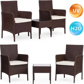 Záhradný ratanový nábytok - set 2 kreslá + stolík