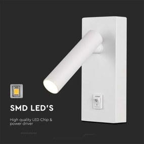 LED Nástenné bodové svietidlo LED/2W/230V 4000K biela