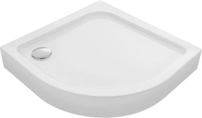 Laveo Desna, štvrťkruhová sprchová vanička 90x90x16 cm, biela, LAV-JBD_696Z