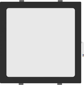 Mexen LDRR, LED stropné svietidlo na zapustenie 30 x 30 cm, 24W, neutrálna - 4000K, 1920 lm, čierna - L211-030-2440-70