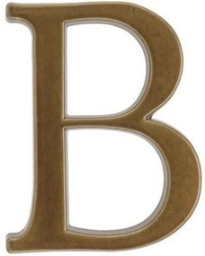 Písmeno hliník hnedé transparentné /b/