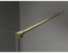 Mexen Velar, posuvné dvere typu Walk-in 70x200 cm, 8mm číre sklo, zlatá matná, 871-070-000-03-55