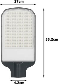BRILAGI - LED vonkajšia pouličná lampa URBANLIGHT LED/200W/230V antracit IP65