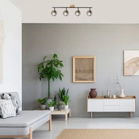 Rabalux 3130 - Bodové svietidlo GRENDEL 4xE14/40W/230V