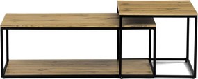 Sada 2 konferenčných stolíkov CT-X7123 OAK