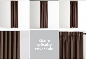 Zatemňovací záves blackout RESTILO tmavo hnedý 140 x 245 cm 1 ks