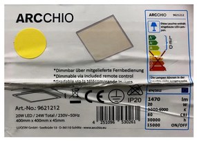 Arcchio Arcchio - LED Stmievateľné stropné svietidlo PHILIA LED/20W/230V 3000-6000K + DO LW0109
