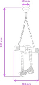 Brilagi - Luster na reťazi KOS 2xE27/60W/230V buk