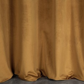 ZATEMŇOVACÍ ZÁVES NA KRÚŽKOCH MELANIE 140X250 CM MEDOVÁ