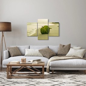 Obraz listu v piesku (90x60 cm)