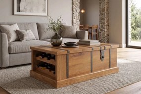 Dizajnový konferenčný stolík Winebar Honey 100 cm mango